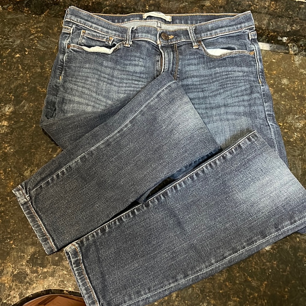 Banana Republic Jeans Skinny Ankle Premium Denim Blue Jeans 28